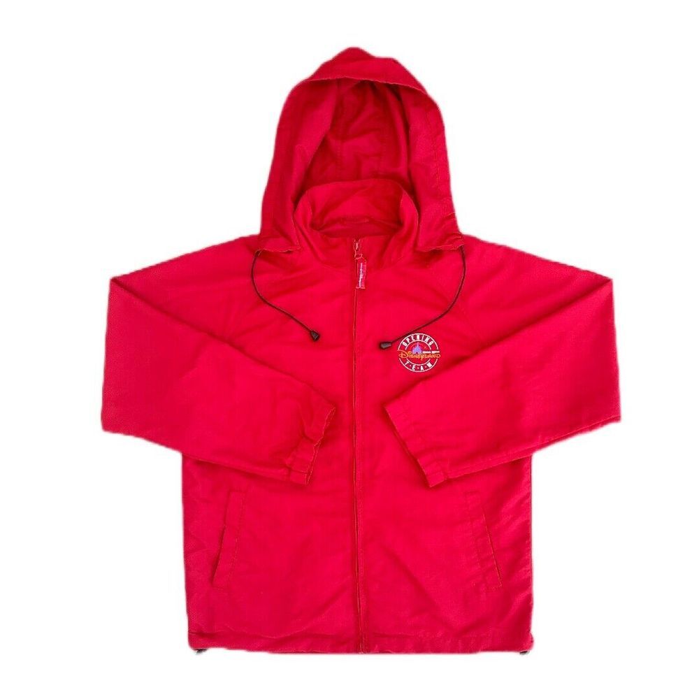 Disneyland Hong Kong Grand Opening Team Windbreaker Jacket Red Unisex M